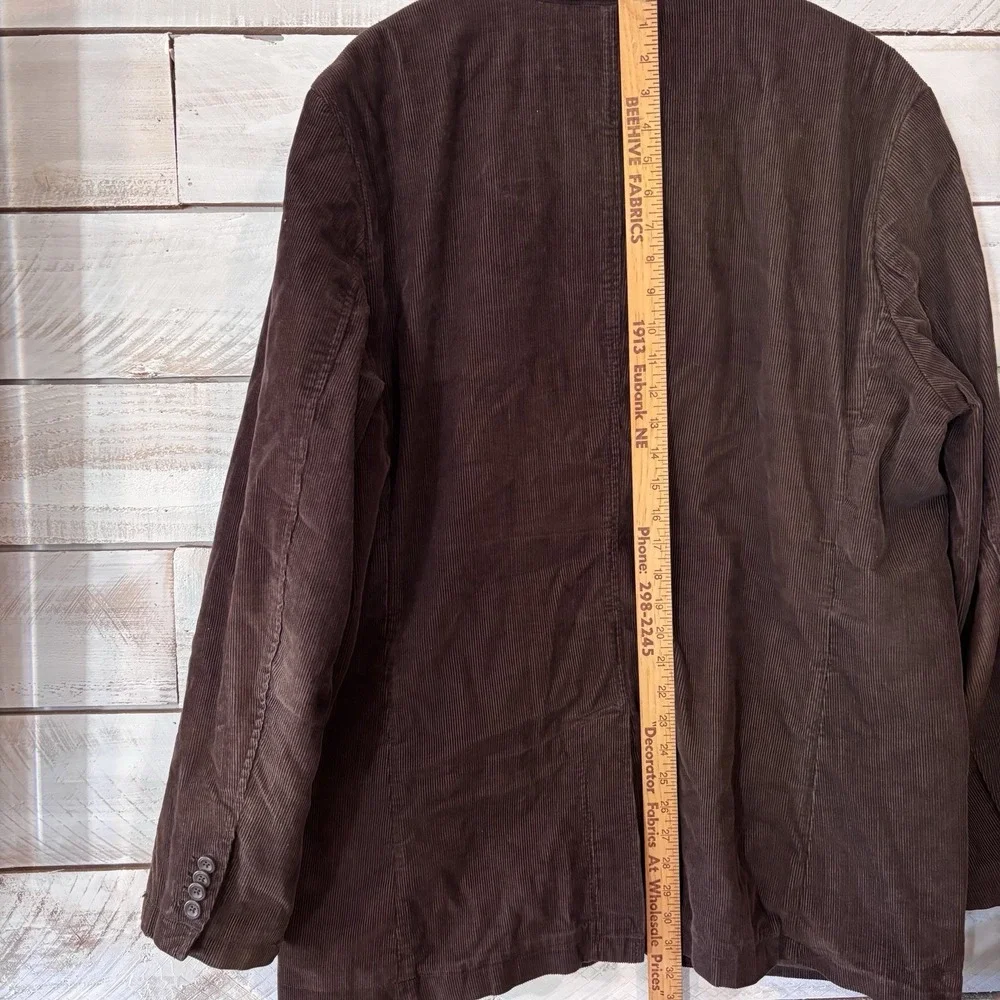 Old Navy Surplus Company Corduroy Jacket Blazer Men's XL Brown Y2K‎ Academia